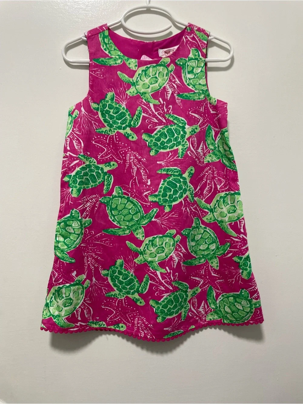Girls Tommy Bahama Dress with Green Turtle Print NEW